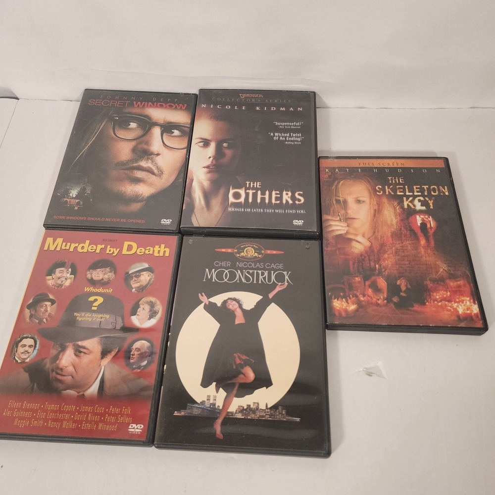 Mystery‎ Thriller DVD Lot Secret Window Others Skeleton Key Moonstruck